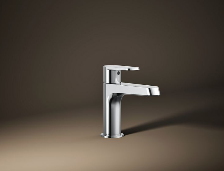 SINGLE-HANDLE BATHROOM SINK FAUCET, COLD ONLY - KOHLER POPULAR -  ( POLISHED CHROME - POPULAR - 0x15 mm - 0inchX0.6inch )