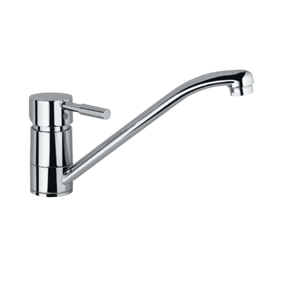 SINGLE LEVER SINK MIXER WITH SWINGING SPOUT - JAQUAR FAUCETS - ( CHROME - SOLO - 0x15 mm - 0inchX0.5inch )
