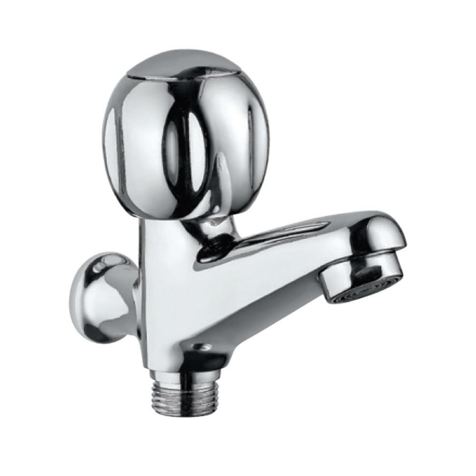 BIB COCK 2-WAY W/O FLANGE - JAQUAR FAUCETS - ( CHROME - CLARION QUARTER TURN - 0x15 mm - 0inchX0.5inch )