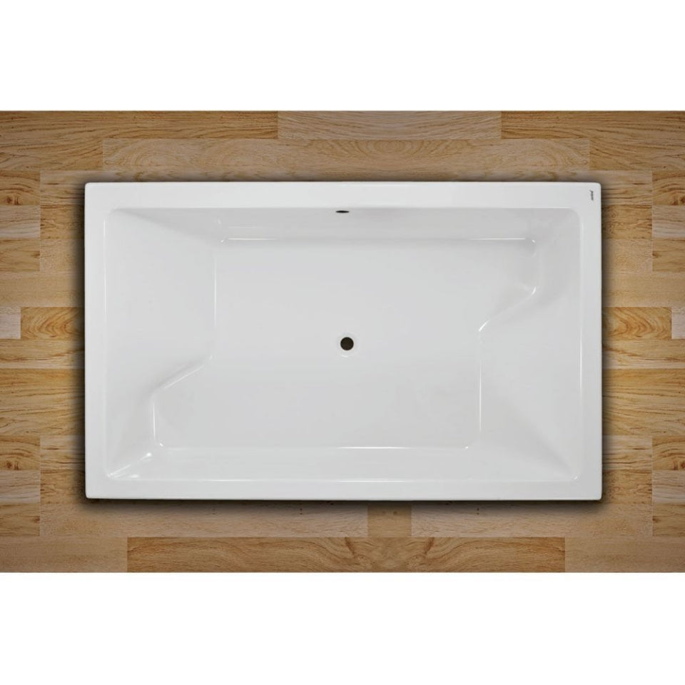 BATH TUB W/POWDER COATED FRAME - JAQUAR WELLNESS - ( WHITE - KUBIX PRIME - 1800x1100 mm - 72inchX44inch )