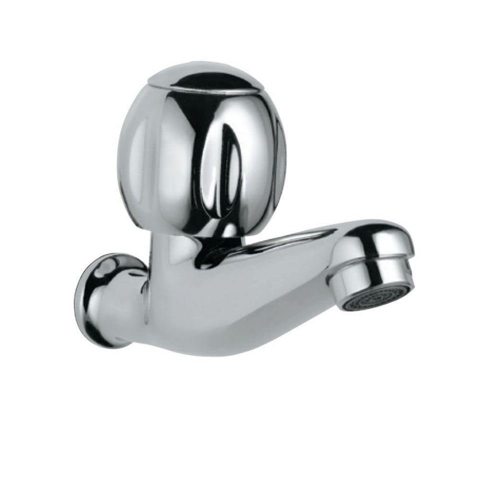 BIB COCK W/O FLANGE - JAQUAR FAUCETS - ( CHROME - CLARION QUARTER TURN - 0x15 mm - 0inchX0.5inch )