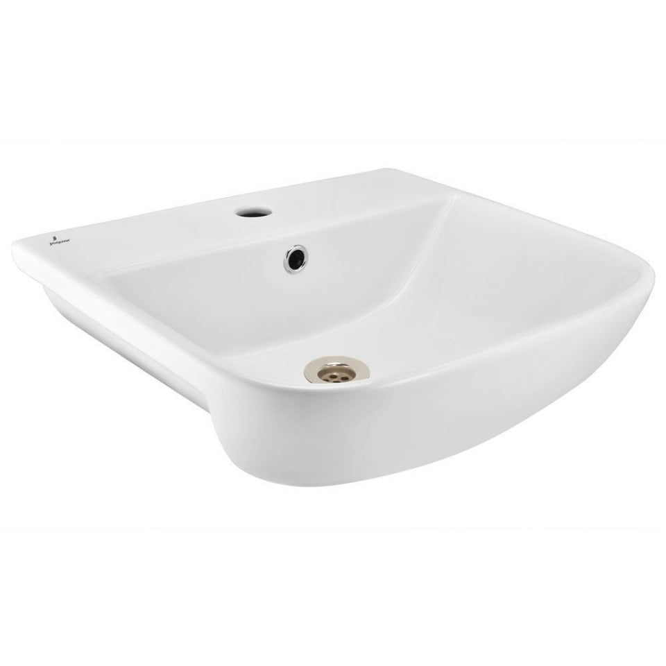 SEMI RECESSED BASIN - JAQUAR SWARE - ( WHITE - JDS - 500x445 mm - 20inchX17.5inch )