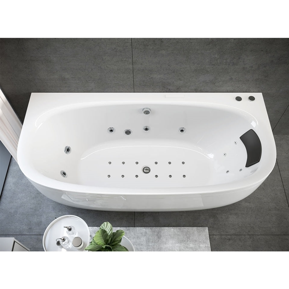 ARC WATER SYSTEM WHIRLPOOL - JAQUAR WELLNESS - ( WHITE - ARC - 1900x900 mm - 76inchX36inch )