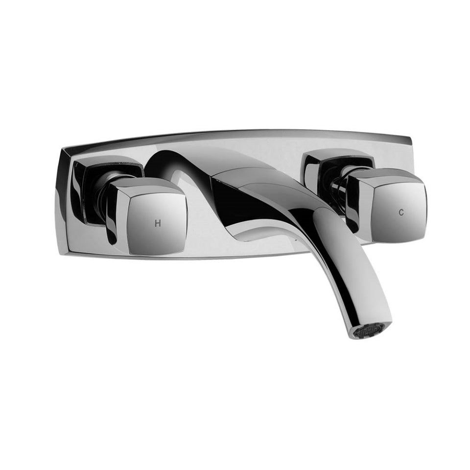 TWO CONCEALED STOP COCK WITH BASIN SPOUT - JAQUAR FAUCETS - ( CHROME - ARC - 0x0 mm - 0inchx0inch )