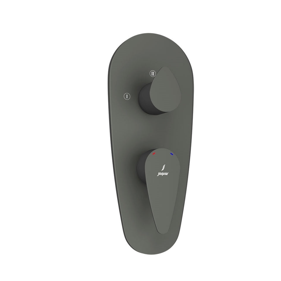 AQUAMAX EXPOSED PART KIT OF SINGLE LEVER SHOWER MIXER WITH 3-WAY DIVERTER & SLEEVE (COMPATIBLE WITH ALD-783N) - JAQUAR FAUCETS - ( GRAPHITE - VIGNETTE PRIME - 0x15 mm - 0inchX0.5inch )