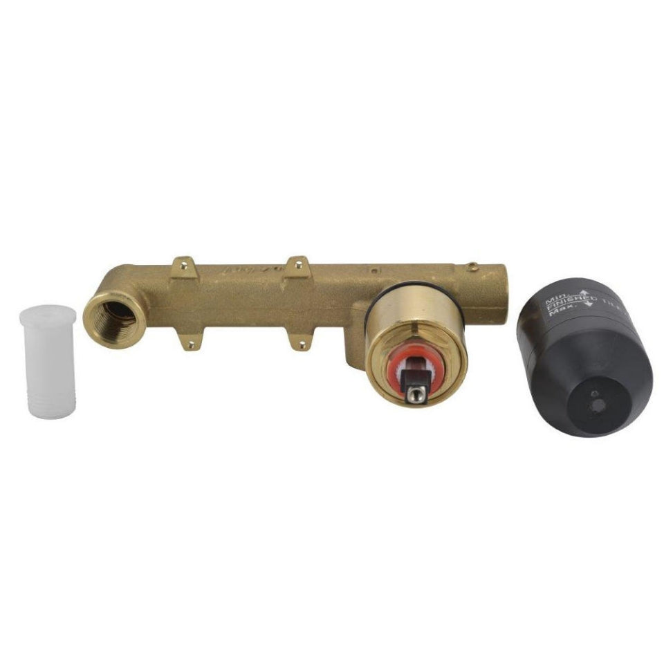 CONCEALED BODY FOR SINGLE LEVER WALL MOUNTED BASIN MIXER - JAQUAR FAUCETS - ( CHROME - ALLIED - 0x15 mm - 0inchX0.5inch )