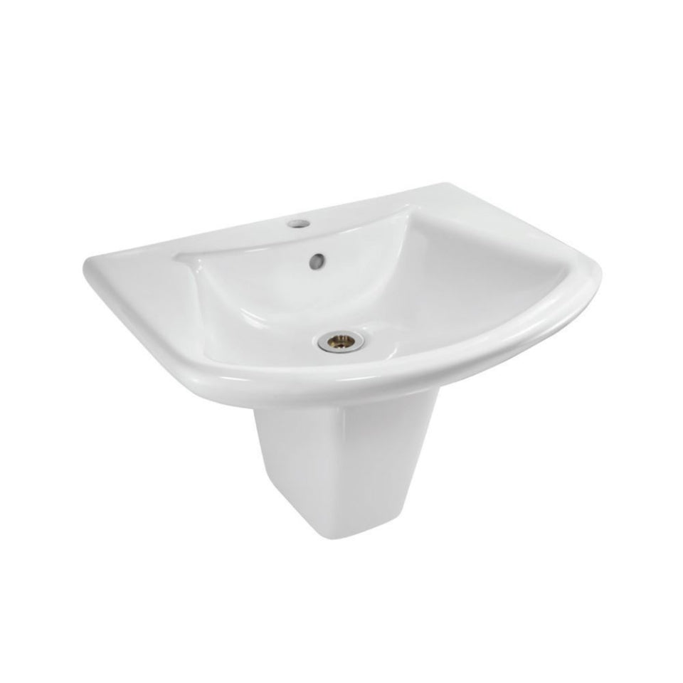 HALF PEDESTAL FOR38801 W/FIXG ACC. - JAQUAR SWARE -  ( WHITE - LYRIC - 0x0 mm - 0inchx0inch )