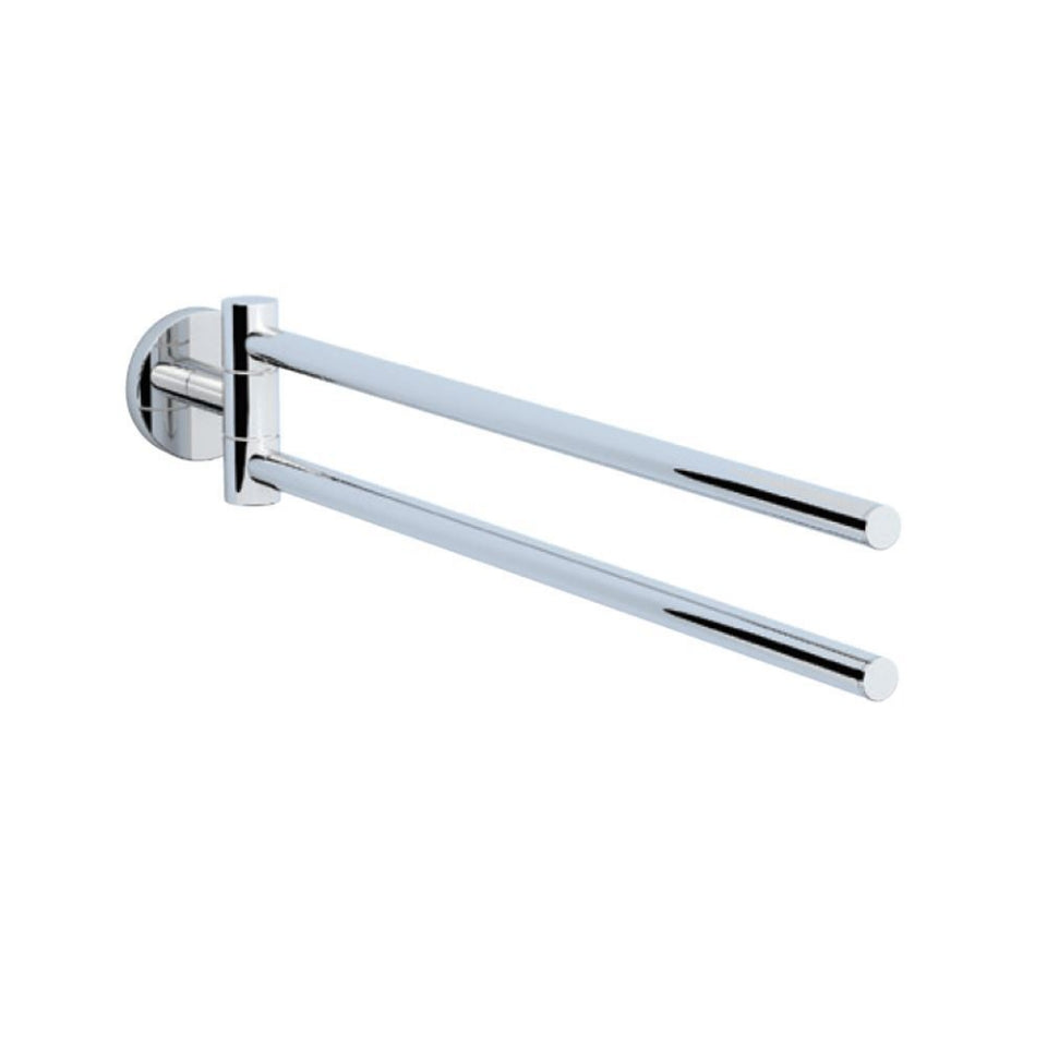 SWIVEL TOWEL HOLDER TWIN - JAQUAR FAUCETS - ( CHROME - CONTINENTAL ACC. - 0x0 mm - 0inchX0inch )