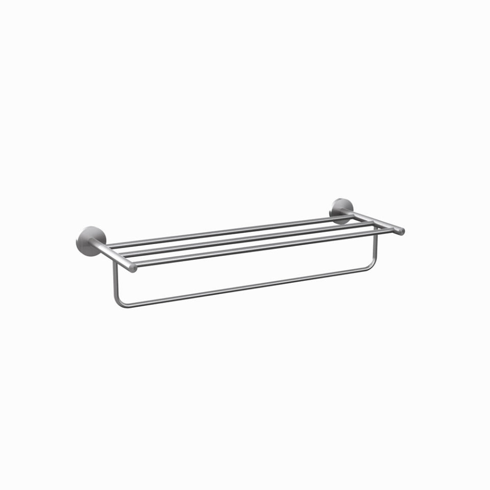 TOWEL RACK W/HANGER - JAQUAR FAUCETS - ( STAINLESS STEEL - CONTINENTAL ACC. - 0x600 mm - 0inchX24inch )