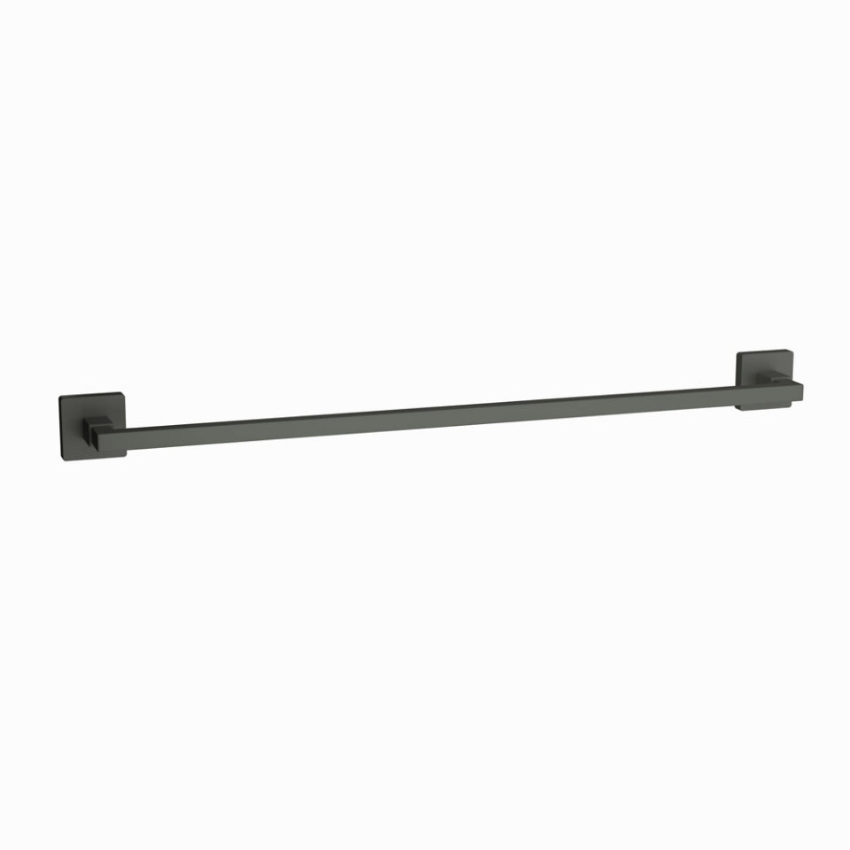 SINGLE TOWEL RAIL 24INCH LONG - JAQUAR FAUCETS - ( GRAPHITE - KUBIX PRIME - 0x800 mm - 0inchX32inch )