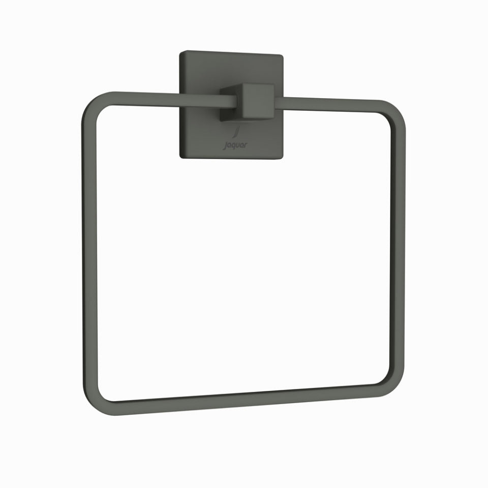 TOWEL RING SQUARE - JAQUAR FAUCETS - ( GRAPHITE - ACC. KUBIX PRIME - 0x0 mm - 0inchx0inch )