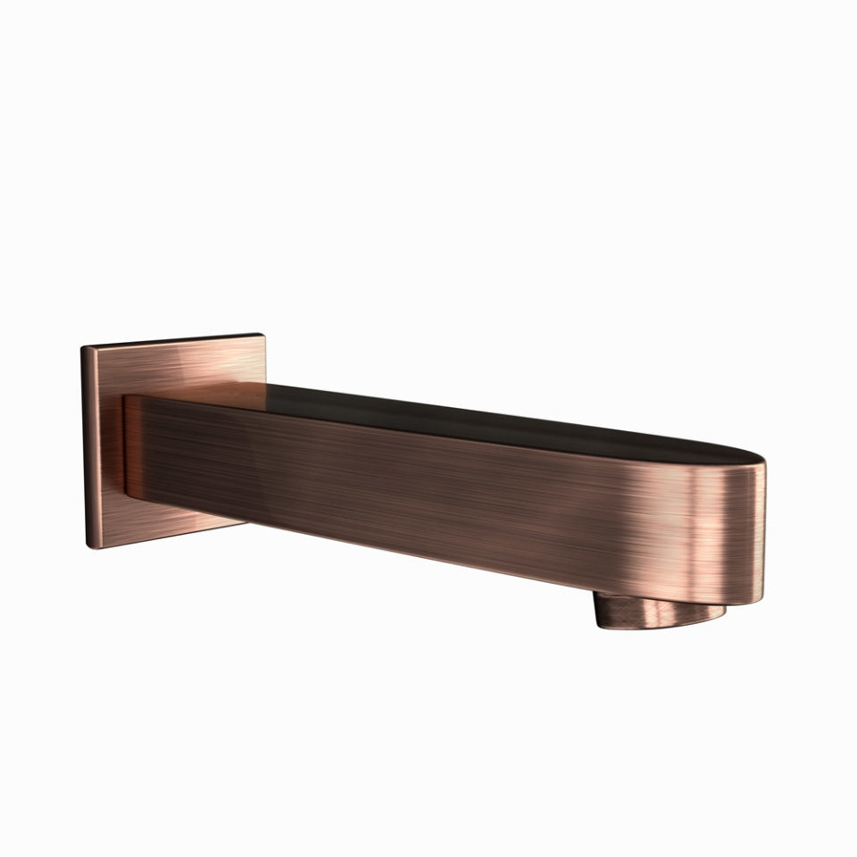 BATH TUB SPOUT WITH WALL FLANGE - JAQUAR FAUCETS - ( ANTIQUE COPPER - VIGNETTE PRIME - 0x15 mm - 0inchX0.5inch )