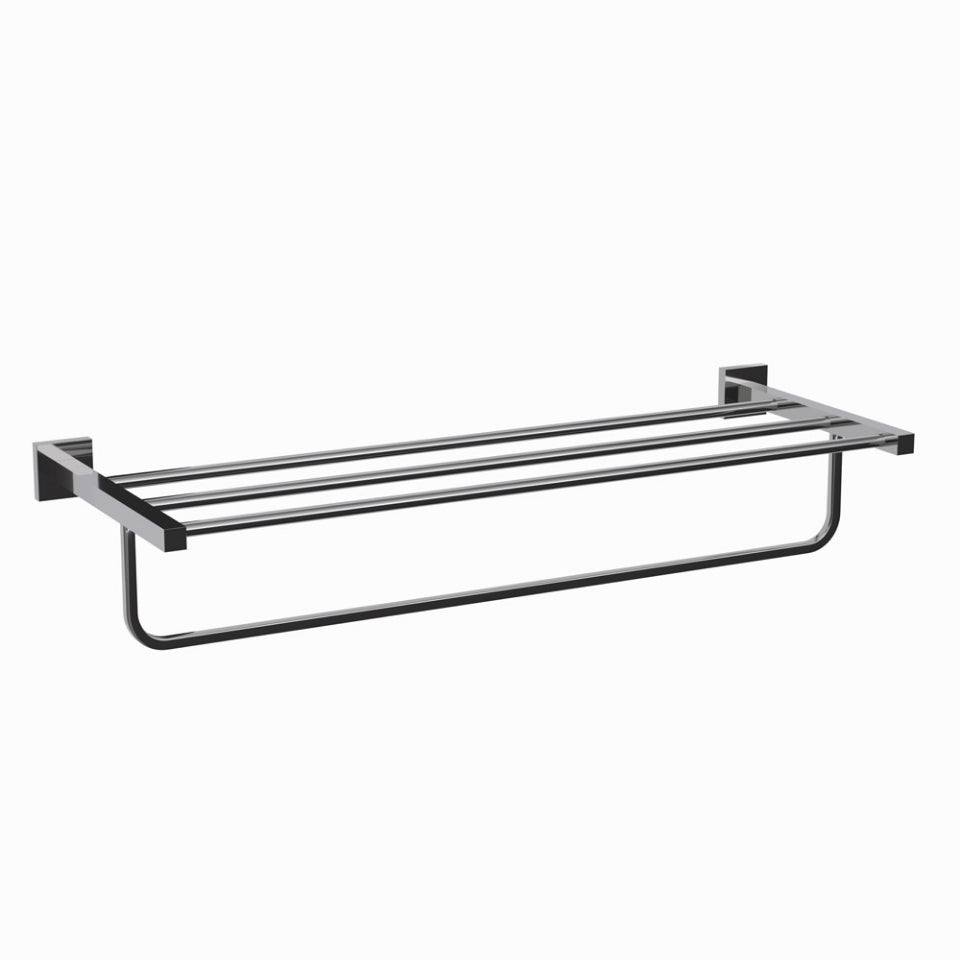TOWEL RACK W/HANGERS - JAQUAR FAUCETS - ( BCH - ACC. KUBIX PRIME - 0x600 mm - 0inchX24inch )