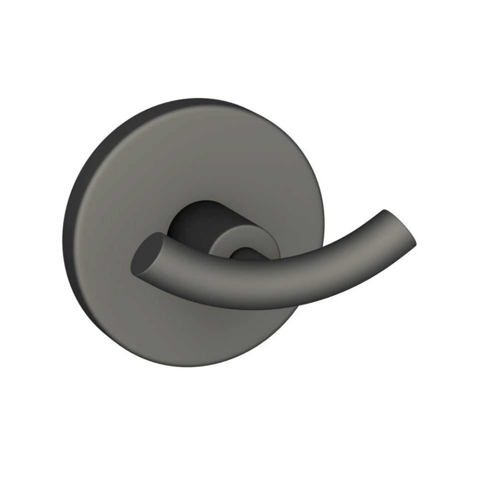DOUBLE COAT HOOK - JAQUAR FAUCETS - (GRAPHITE - CONTINENTAL ACC. - 0x0 mm - 0inchX0inch)
