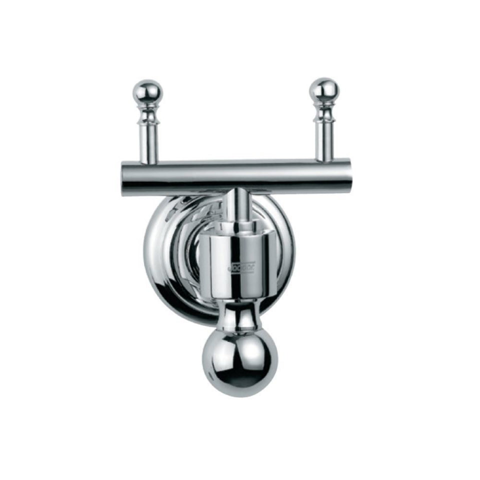 DOUBLE COAT HOOK - JAQUAR FAUCETS - ( CHROME - QUEENS ACC. - 0x0 mm - 0inchx0inch )
