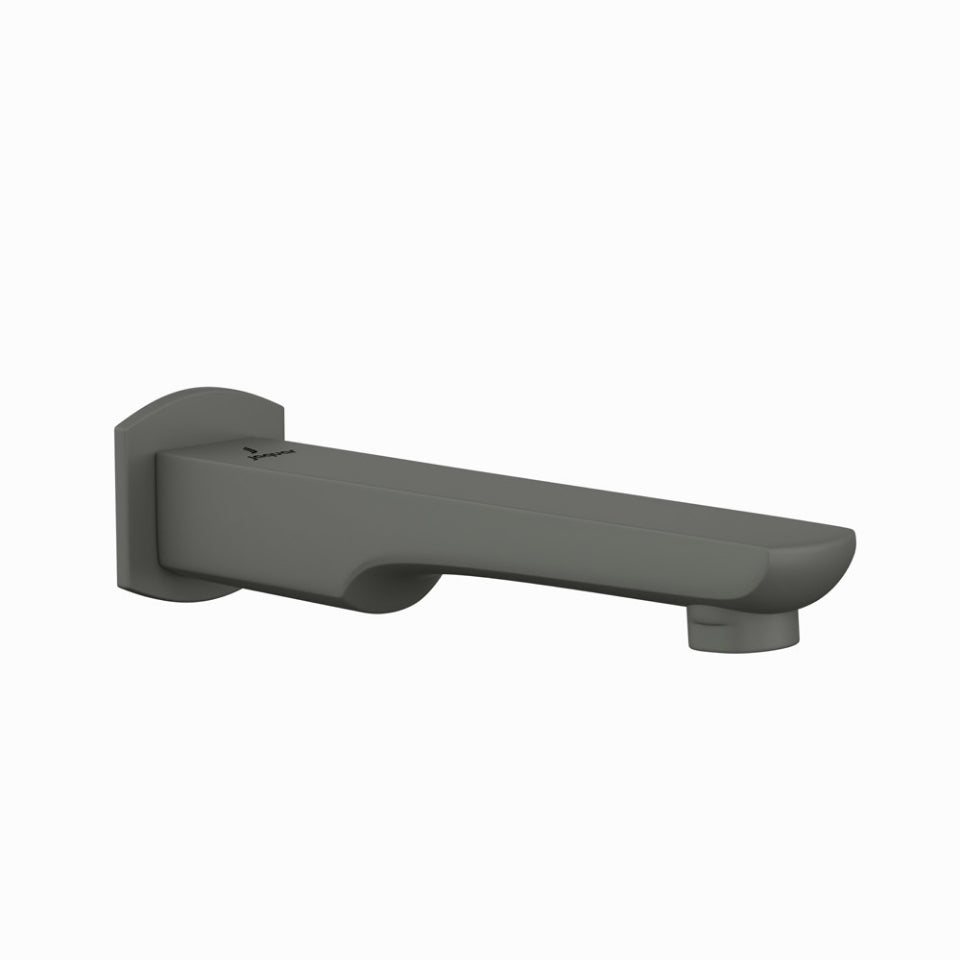 KUBIX PRIME BATH TUB SPOUT W/WALL FLANGE - JAQUAR FAUCETS - ( GRAPHITE - SPOUT - 0x0 mm - 0inchx0inch )