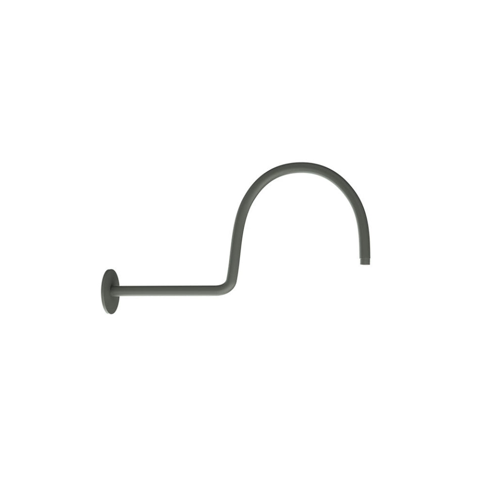 SHOWER ARM VICTORIAN WITH FLANGE - JAQUAR FAUCETS - ( GRAPHITE - SHOWER ACC. - 480x15 mm - 19.2inchX0.5inch )