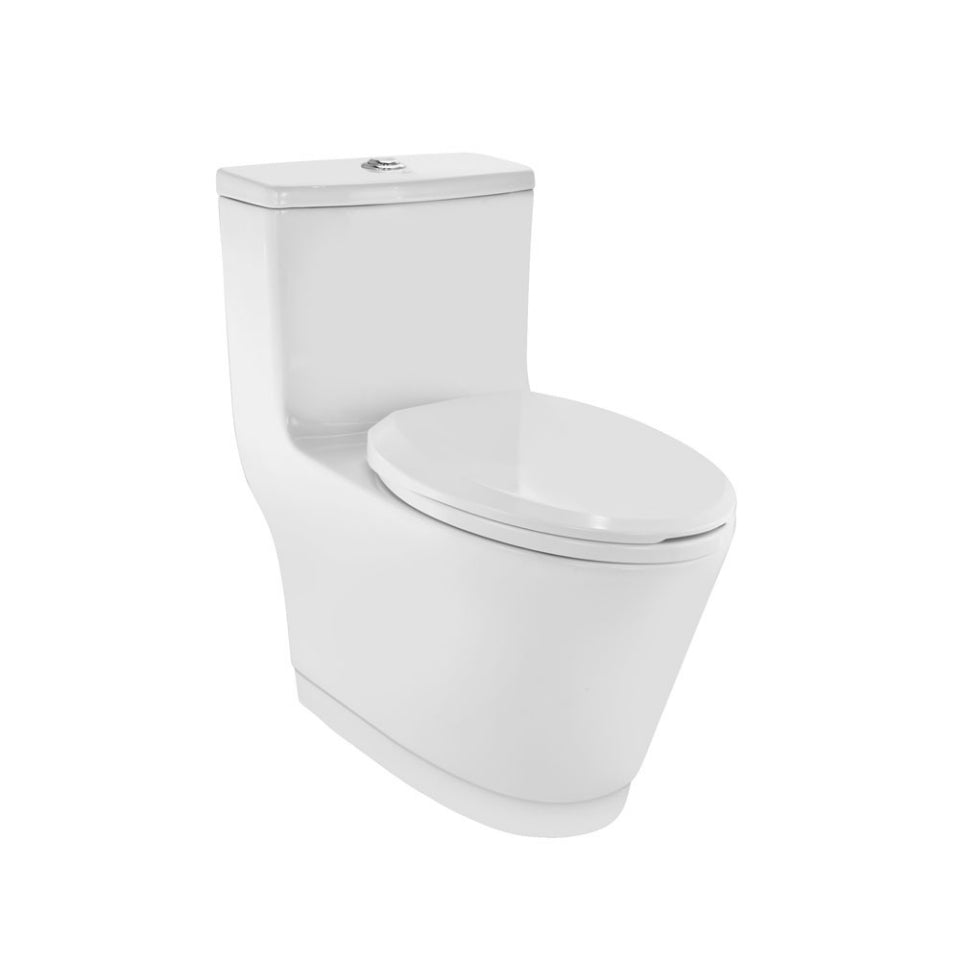 1PC WC P TRAP 180MM W/SC/S.CVR W/FIX.ACC - JAQUAR SWARE - ( WHITE - VIGNETTE - 0x0 mm - 0inchX0inch )