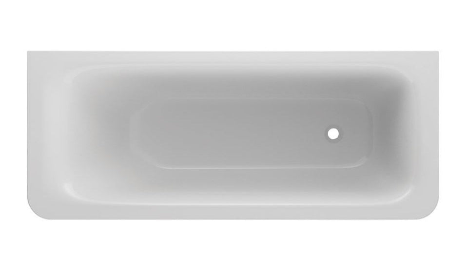 LAGUNA BUILT-IN BATHTUB W/POWDER COATED MS FRAME - JAQUAR WELLNESS - ( WHITE - LAGUNA - 1700x700x450 mm - 68inchX28inchX18inch )