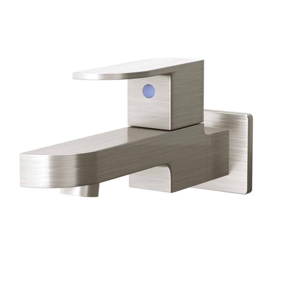 BIB COCK WITH WALL FLANGE - JAQUAR FAUCETS - ( STAINLESS STEEL - ALIVE - 0x15 mm - 0inchX0.5inch )