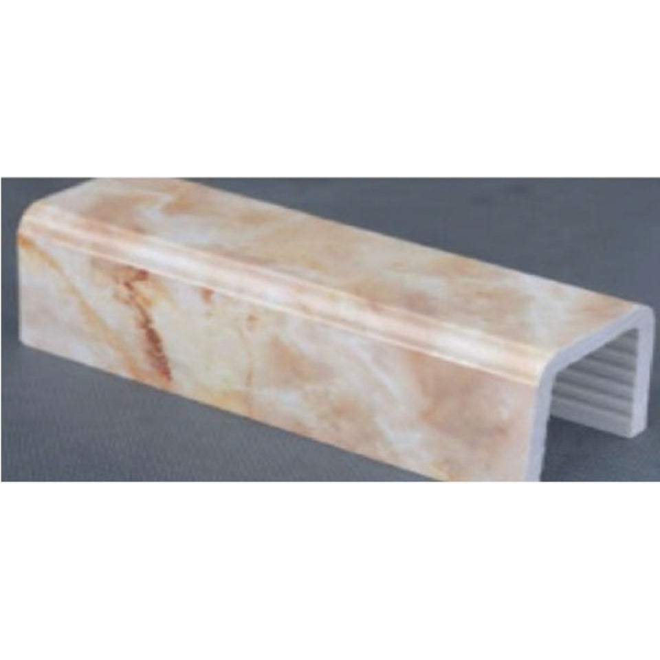 WALL TO WALL LEDGE 1200-1600MM - JAQUAR ENCLOSURE -  ( BEIGE - ART.MARBLE - 0x0 mm - 0inchx0inch )