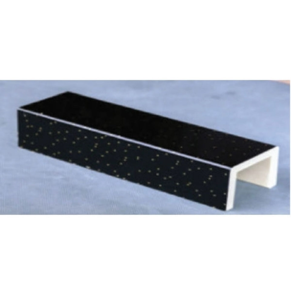 ARTIFICIAL MARBLE LEDGE 1000 -1000 MM - JAQUAR ENCLOSURE - (GALAXY BLACK - ART.MARBLE - 0x0 mm - 0inchX0inch)