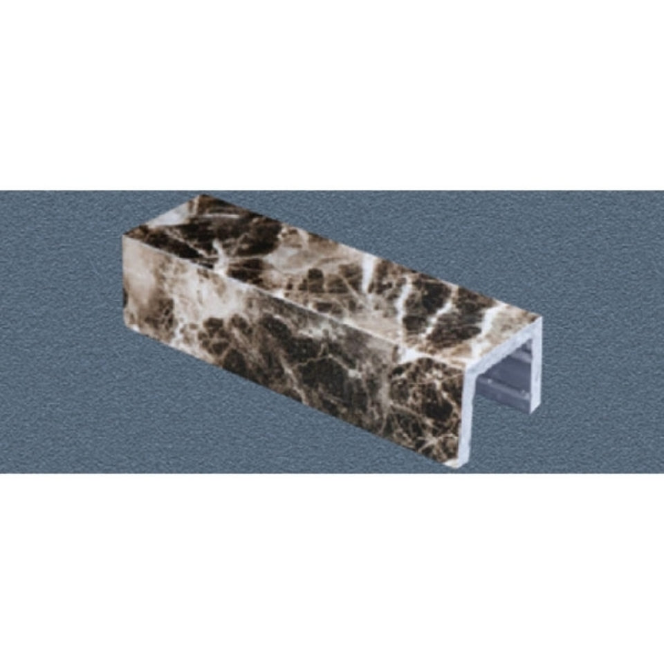 CORNER LEDGE 2000MMX2400MM - JAQUAR ENCLOSURE -  ( GREY MESH - ART.MARBLE - 0x0 mm - 0inchx0inch )