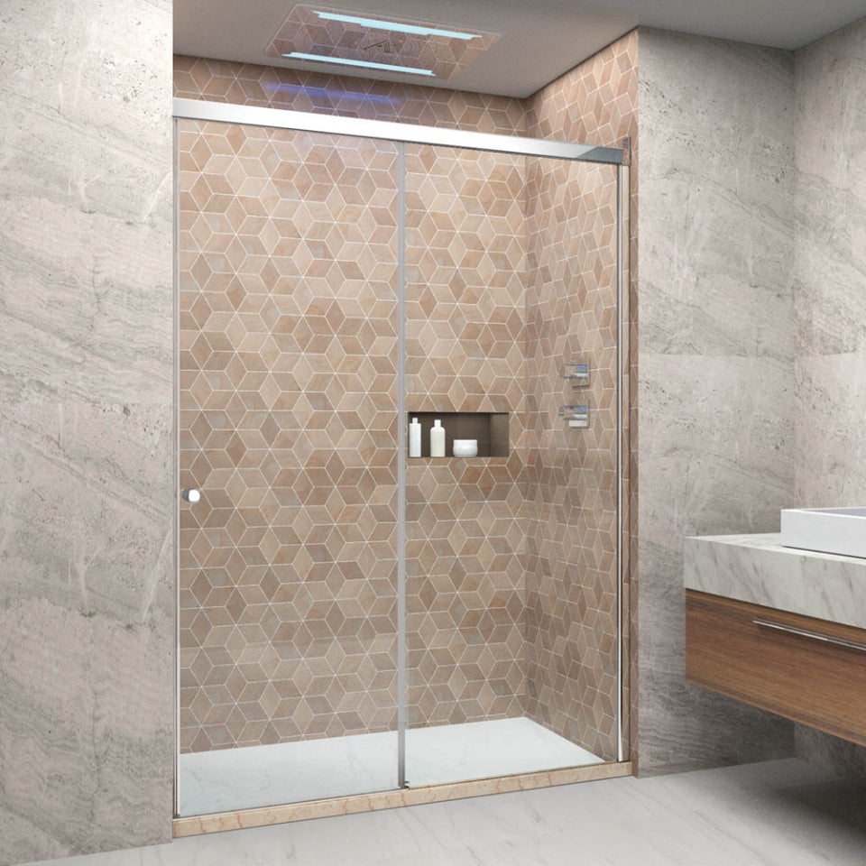 OPTIMA STD SLIDING DOOR RT.(1500-2000MM) - JAQUAR ENCLOSURE -  ( CHR - 8MM CLEAR GLASS - 0x2000 mm - 0inchX79inch )