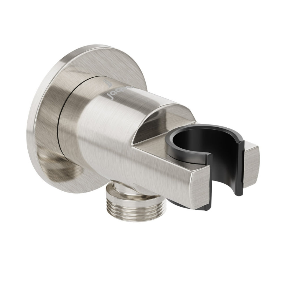 WALL OUTLET WITH SHOWER HOOK ROUND - JAQUAR FAUCETS - ( STAINLESS STEEL FINISH - SHOWER ACC. - 0x15 mm - 0inchX0.5inch )