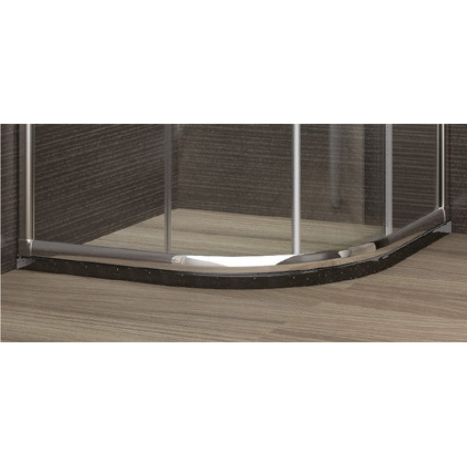 WALL TO WALL LEDGE (1000X1000MM) - JAQUAR ENCLOSURE - ( WHITE - ART.MARBLE - 0x0 mm - 0inchx0inch )