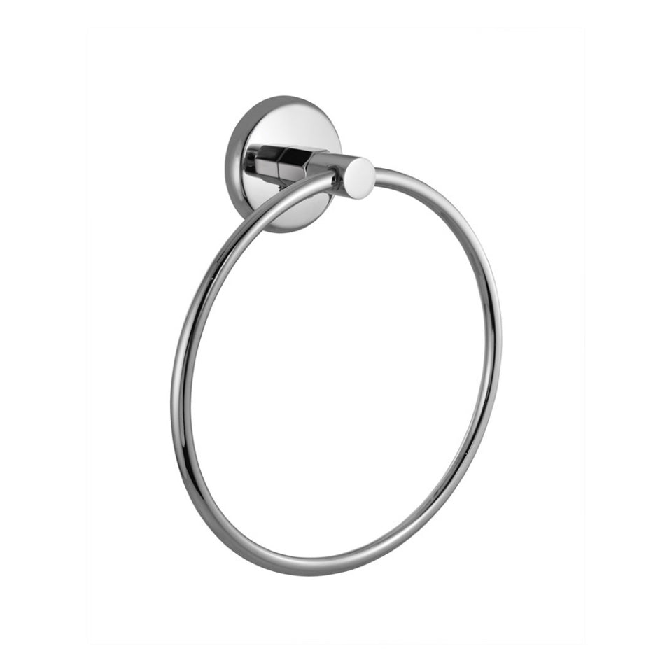 TOWEL RING ROUND WITH ROUND FLANGE - JAQUAR FAUCETS - ( CHROME - CONTINENTAL PRIME ACCESSORIES - 0x0 mm - 0inchx0inch )