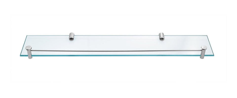 GLASS SHELF 600MM LONG - JAQUAR FAUCETS - ( CHROME - CONTINENTAL PRIME ACCESSORIES - 0x600 mm - 24inchX0inch )
