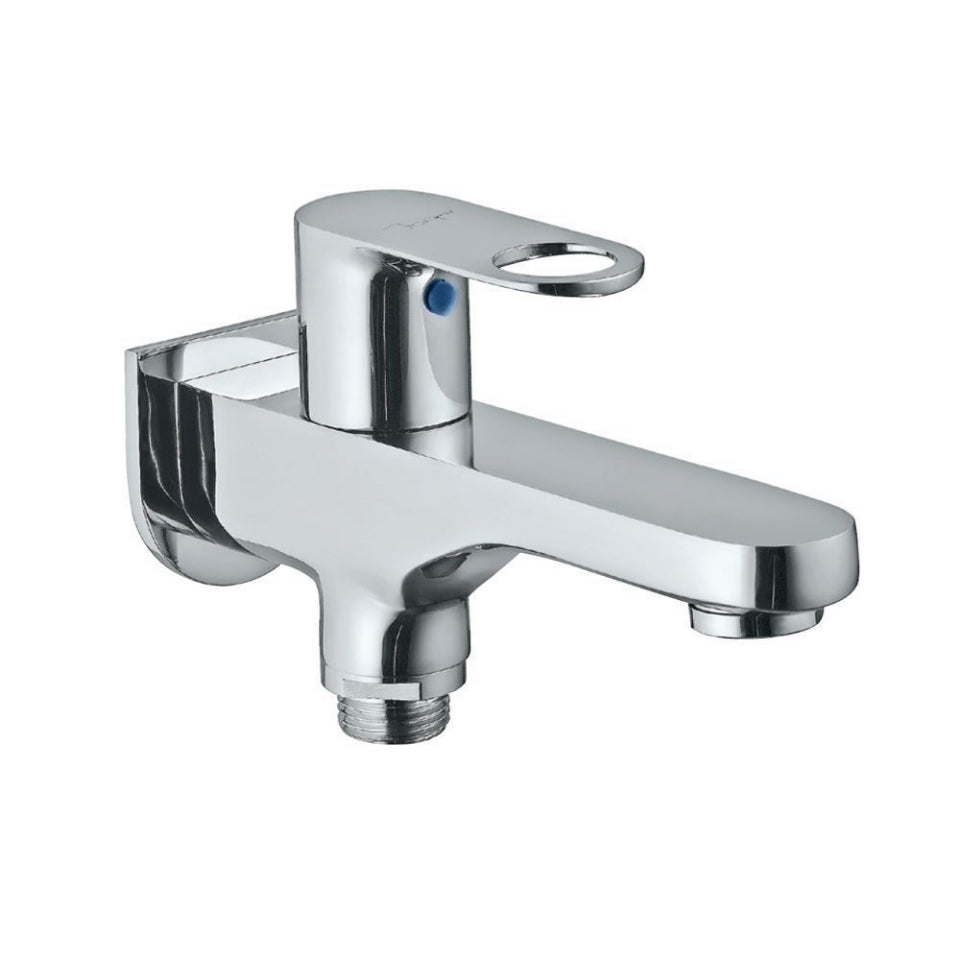 BIB COCK  2-WAY WITH FLANGE - JAQUAR FAUCETS -  ( CHROME - ORNAMIX PRIME - 0x15 mm - 0inchX0.5inch )