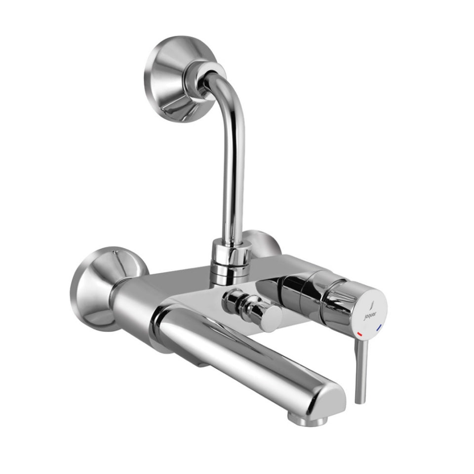 SINGLE LEVER BATH & SHOWER MIXER, WALL MOUNTED - JAQUAR FAUCETS - ( CHROME - FLORENTINE PRIME - 0x15 mm - 0inchX0.5inch )