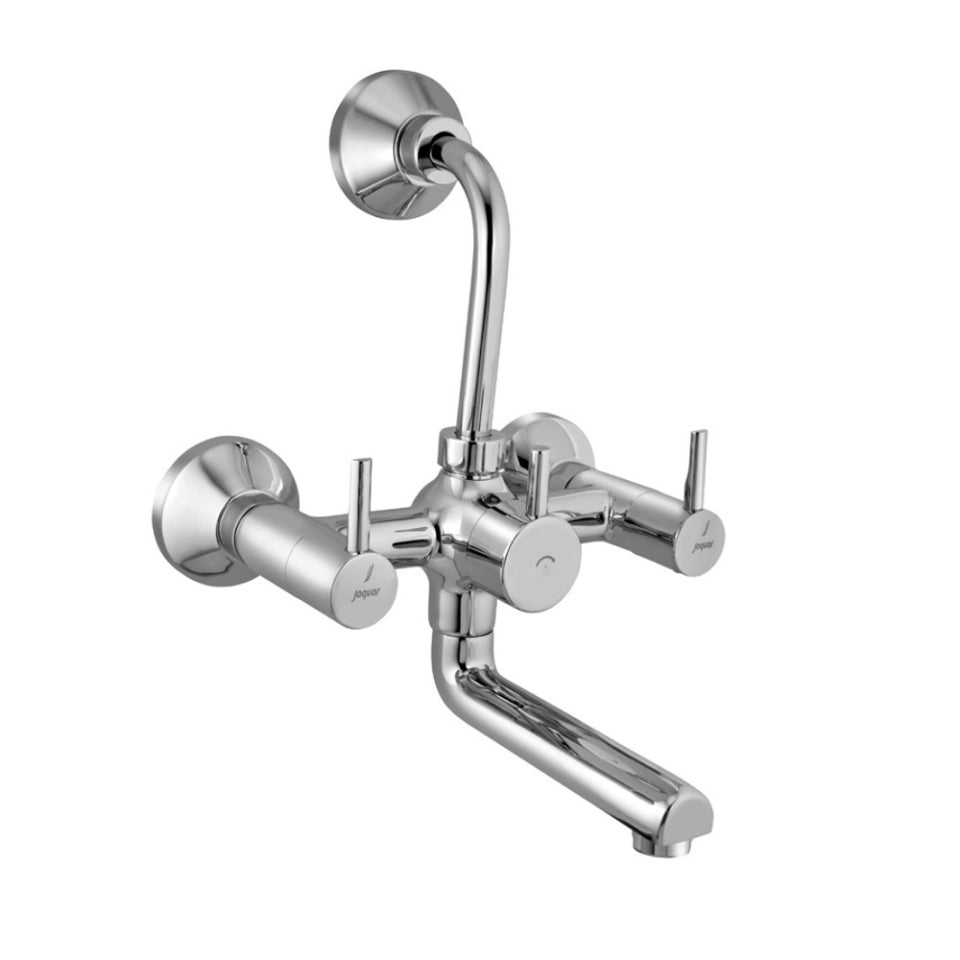 WALL MIXER WITH PROVISION FOR OVERHEAD SHOWER - JAQUAR FAUCETS - ( CHROME - FLORENTINE PRIME - 0x15 mm - 0inchX0.5inch )