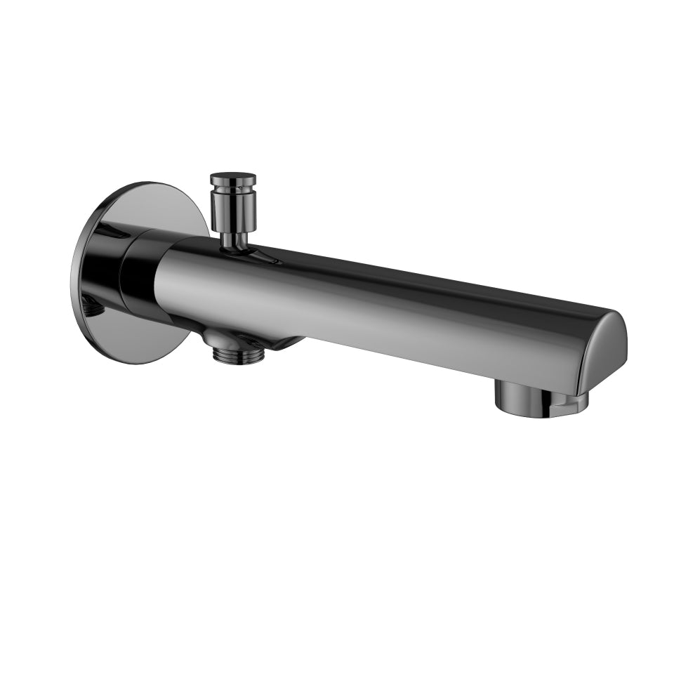 BATH TUB SPOUT WITH BUTTON - JAQUAR FAUCETS - ( BLACK CHROME - FLORENTINE PRIME - 0x15 mm - 0inchX0.5inch )