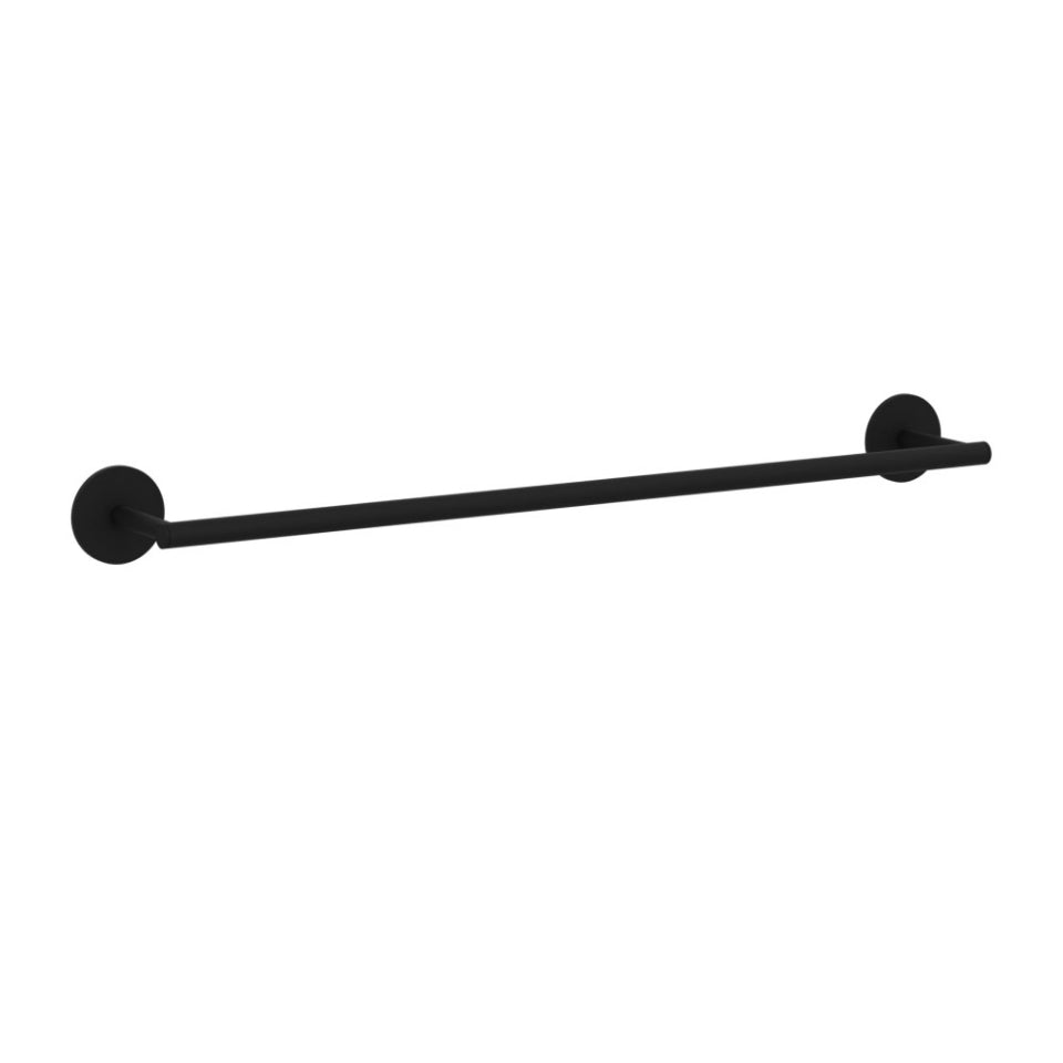 SINGLE TOWEL RAIL - JAQUAR FAUCETS - ( BLACK MATT - CONTINENTAL ACC. - 0x450 mm - 0inchX18inch )