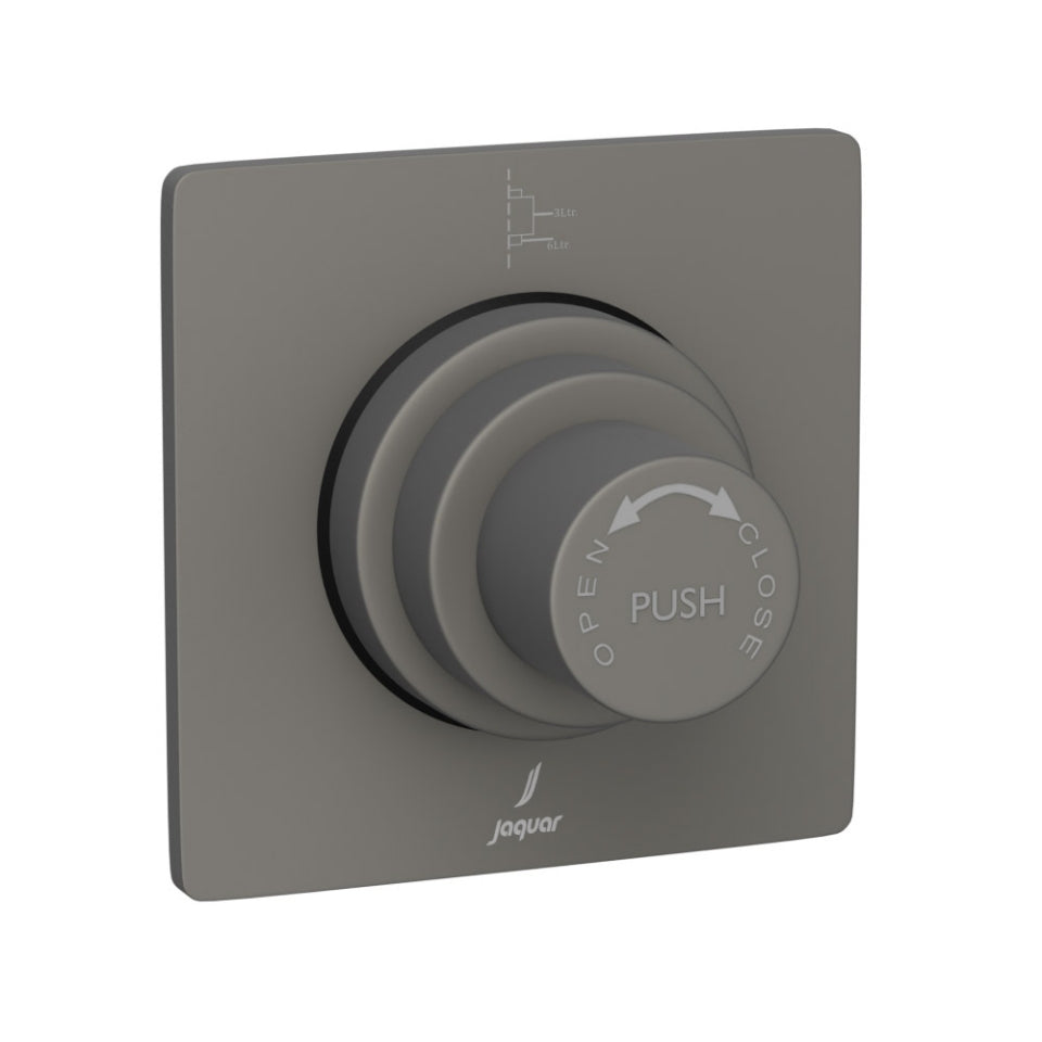 METROPOLE F/VALVE DUAL FLUSH PLATE - JAQUAR FAUCETS - ( GRAPHITE - FLUSH VALVE - 0x40 mm - 0inchX1.5inch )