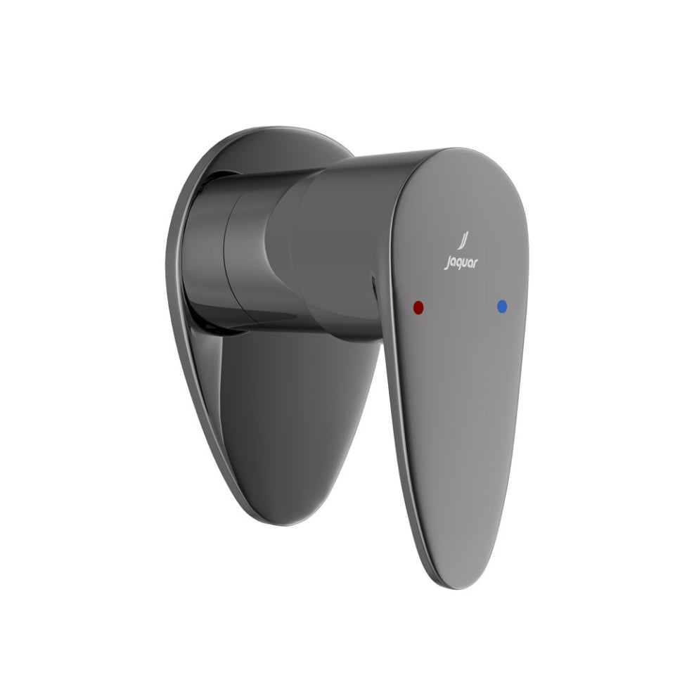 EXPOSED PART KIT OF CONCEALED STOP COCK & FLUSH COCK - JAQUAR FAUCETS - (BLACK CHROME - VIGNETTE PRIME - 0x15 mm - 0inchX0.5inch)