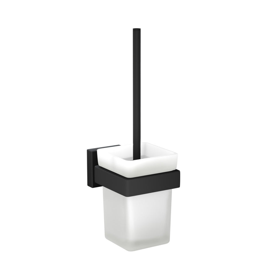 W.C.BRUSH HOLDER - JAQUAR FAUCETS - ( BLACK MATT - ACC. KUBIX PRIME - 0x0 mm - 0inchx0inch )
