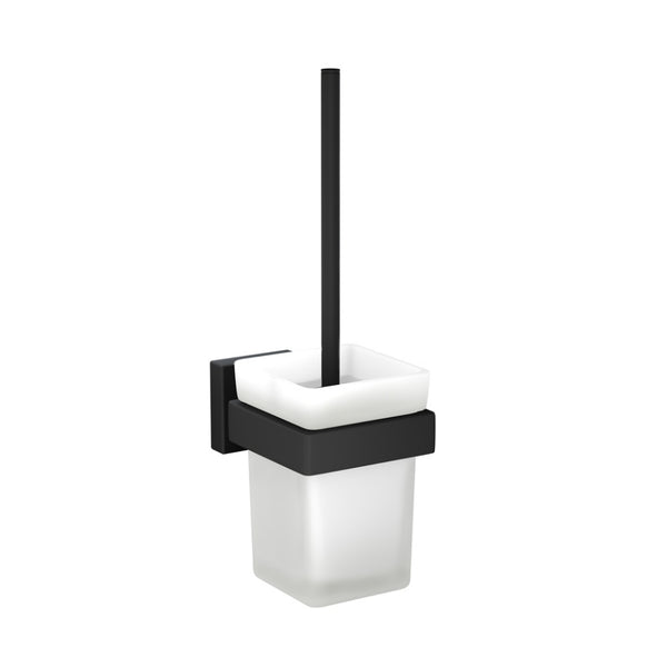 W.C.BRUSH HOLDER - JAQUAR FAUCETS - ( BLACK MATT - ACC. KUBIX PRIME - 0x0 mm - 0inchX0inch )