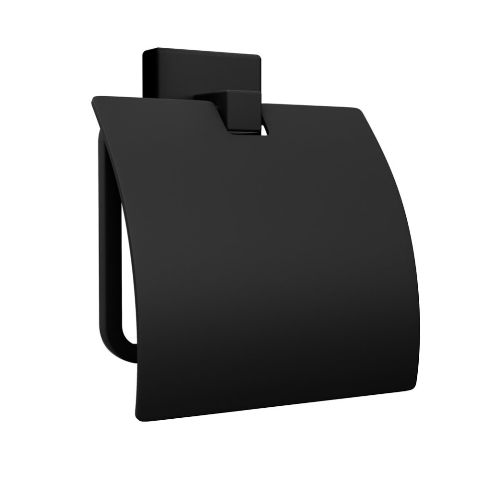 PAPER HOLDER W/COVER - JAQUAR FAUCETS - ( BLACK MATT - ACC. KUBIX PRIME - 0x0 mm - 0inchx0inch )