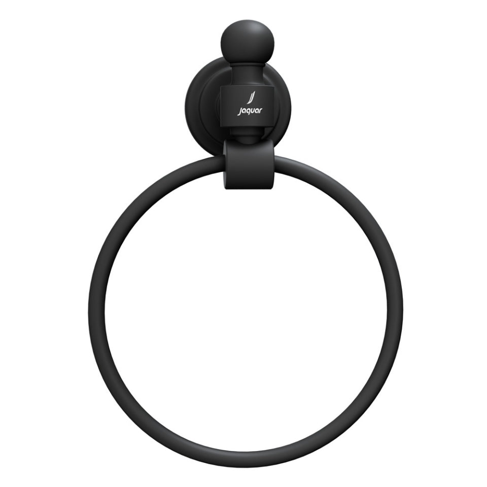 TOWEL RING - JAQUAR FAUCETS - ( BLACK MATT - QUEENS ACC. - 0x0 mm - 0inchx0inch )