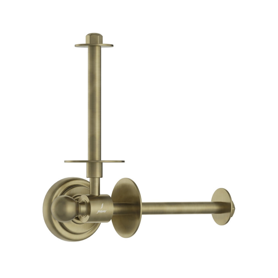 TOILET PAPER HOLDER TWIN TYPE - JAQUAR FAUCETS - ( ANTIQUE BRONZE - QUEENS ACC. - 0x125 mm - 0inchX5inch )