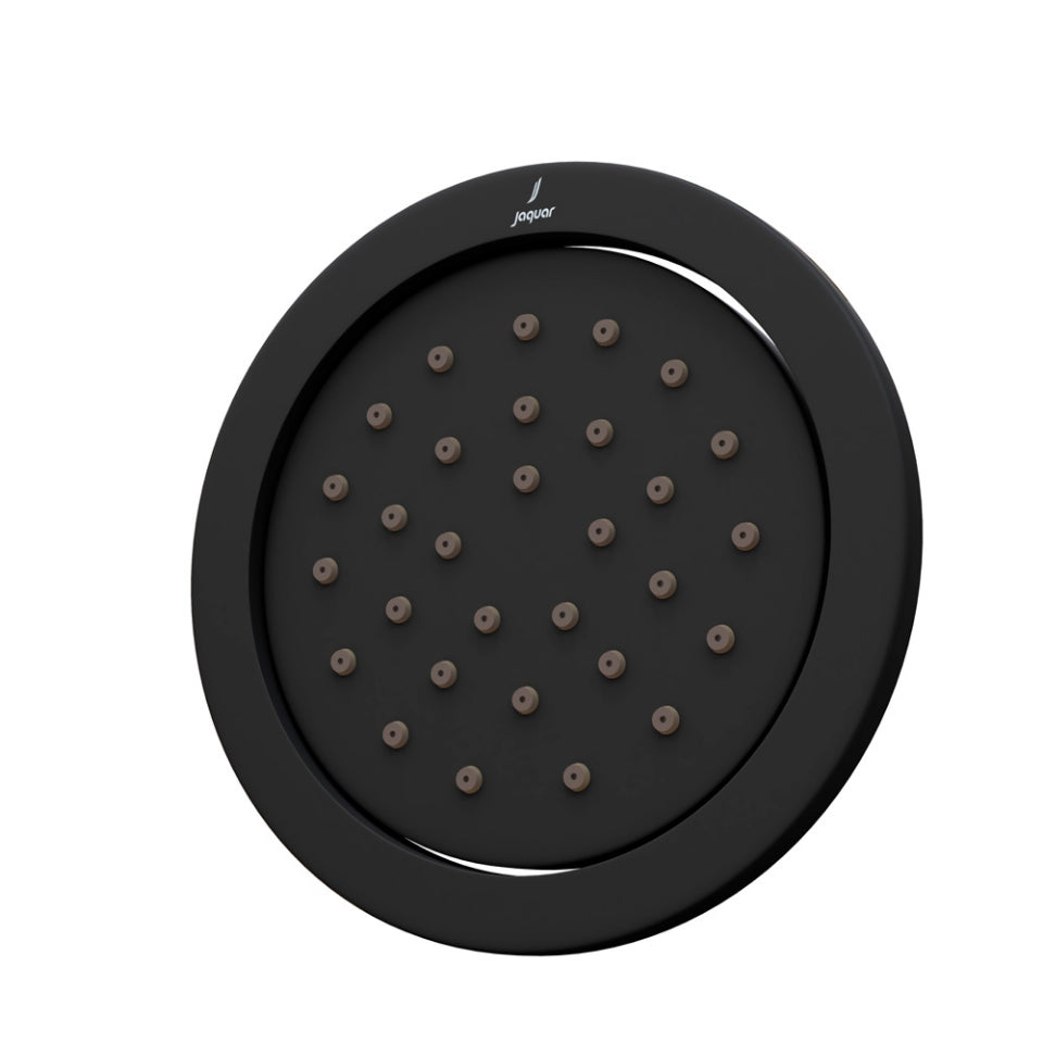 BODY SHOWER 120MM DIA ROUND SHAPE (ABS) - JAQUAR FAUCETS - ( BLACK MATT - BODY SHOWER - 0x120 mm - 4.8inchX0inch )