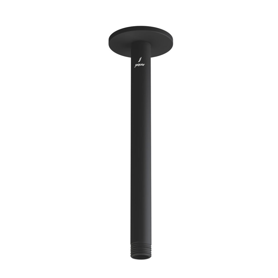 SHOWER ARM 100M CEILING MOUNTED W/FLANGE - JAQUAR FAUCETS - ( BLACK MATT - SHOWER ACC. - 15x100 mm - 0.5inchX4inch )