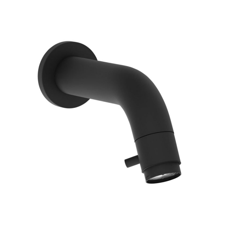 BIB COCK SPOUT OPERATED - JAQUAR FAUCETS - ( BLACK MATT - SPOUT OP.TAP - 0x15 mm - 0inchX0.5inch )