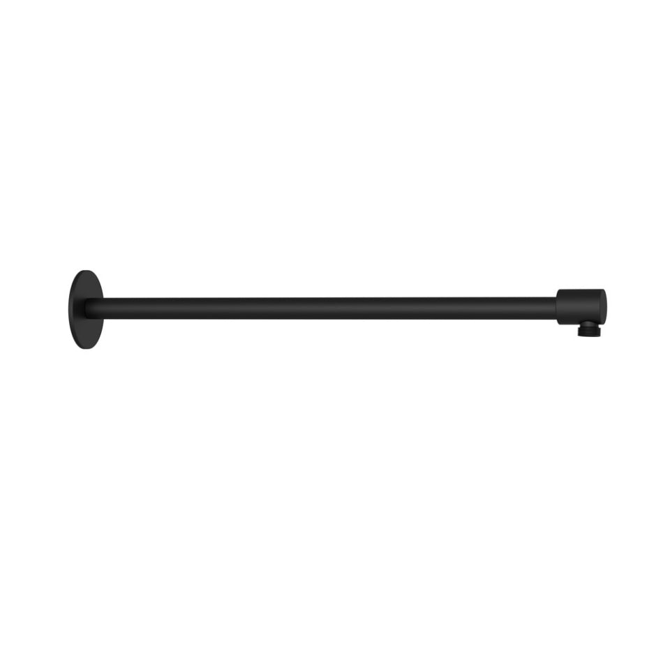 SHOWER ARM 450MM WITH FLANGE - JAQUAR FAUCETS - ( BLACK MATT - SHOWER ACC. - 15x450 mm - 0.5inchX18inch )