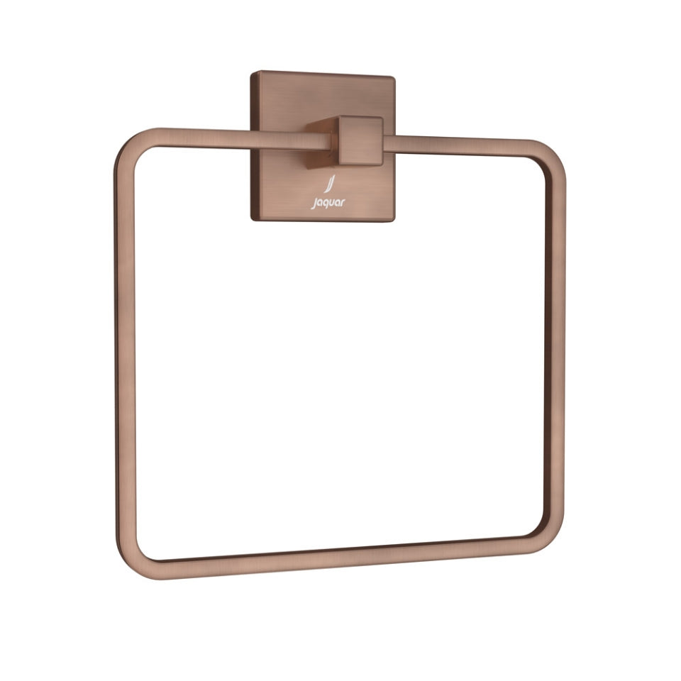 TOWEL RING SQUARE - JAQUAR FAUCETS - ( ANTIQUE COPPER - ACC. KUBIX PRIME - 0x0 mm - 0inchx0inch )