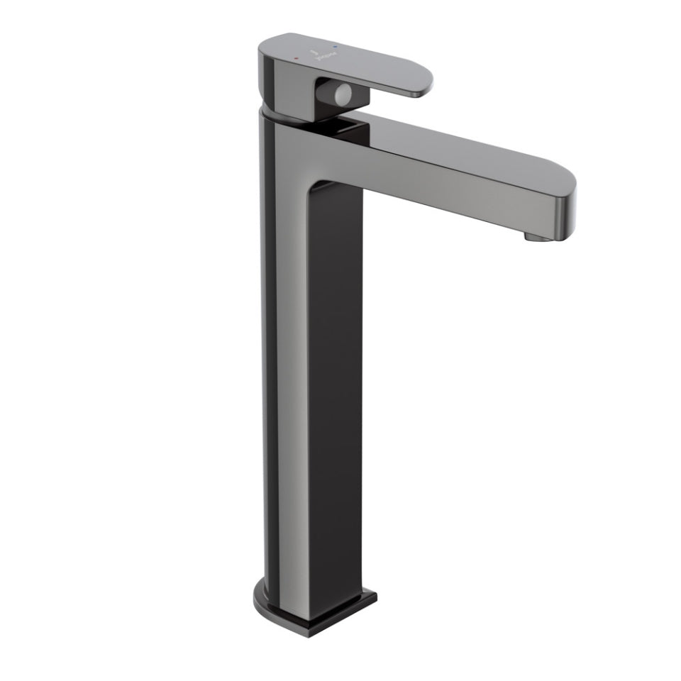 SINGLE LEVER TALL BOY WITH 125MM EXTENSION - JAQUAR FAUCETS - ( BLACK CHROME - ALIVE - 0x15 mm - 0inchX0.5inch )
